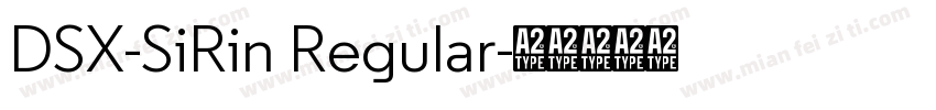 DSX-SiRin Regular字体转换